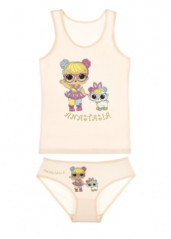 Комплект белья (майка + трусики)  Donella 110-116см (4971LG/4171LG-1) - 4/5р.